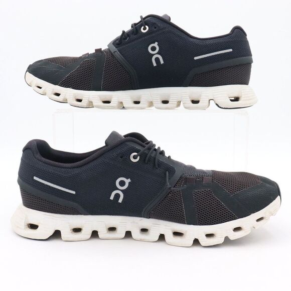 On Cloud 5 Swiss Engineering Womens Sz 10 Black White Running Shoes *No Insoles - Picture 6 of 12